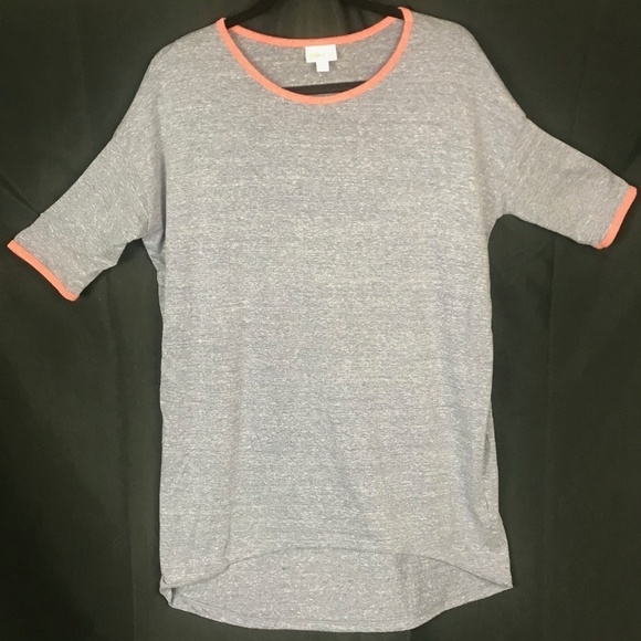 LulaRoe Heather Blue Oversized T-Shirt XS - Picture 1 of 4